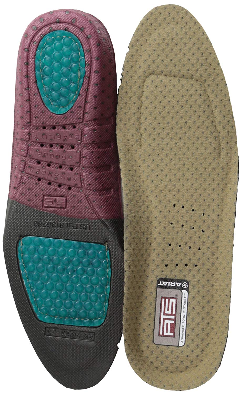 Ariat Men's ATS Shoe Insert Round Toe Insole Footbeds - Picture 13 of 15