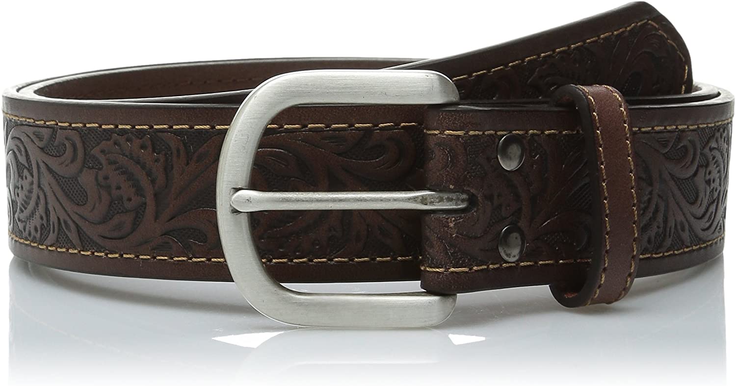 Ariat Mens Western Floral Embossed Leather Basic Belt eBay