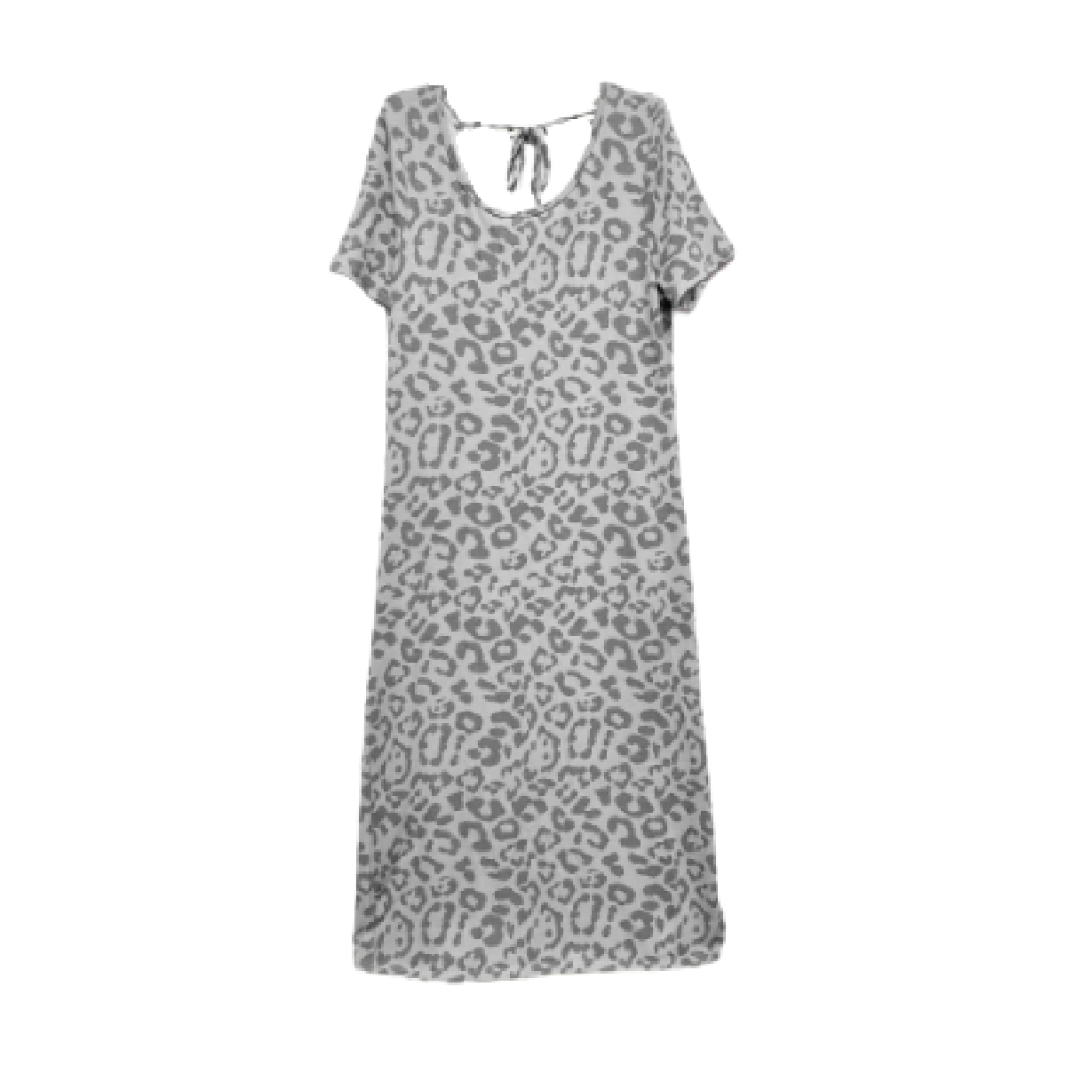 grey and black leopard print dress Carole Christian Womens Gray Short Sleeve Shoes