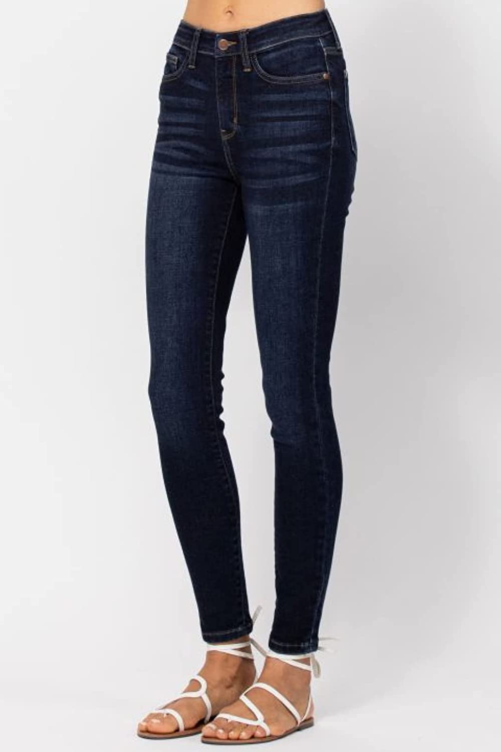 Judy Blue High Waist Dark Wash Hand 