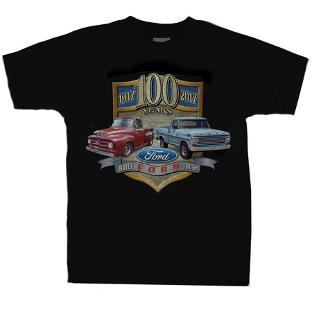 Ford Herren T-Shirt Built Ford Tough 100 Years Truck Siebdruck Baumwolle - Bild 6 von 6
