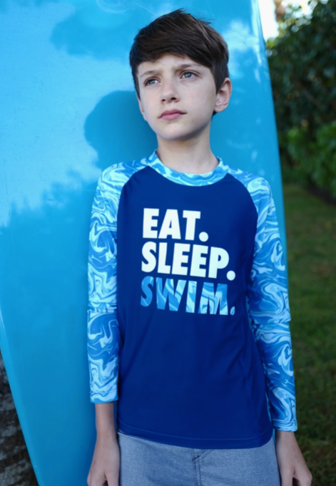 Juice Box Boys Fun In The Sun Rash Guard Swim Tee - Picture 12 of 20