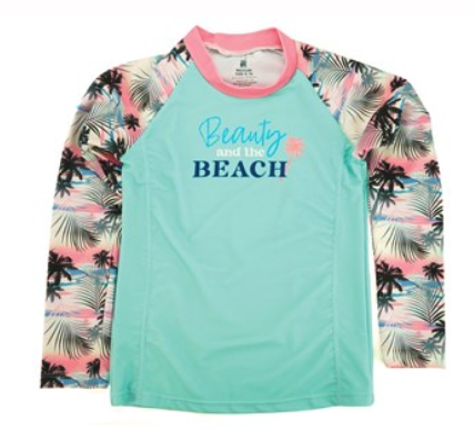 Juice Box Girls Fun In The Sun Rash Guard Swim Tee - Picture 14 of 27