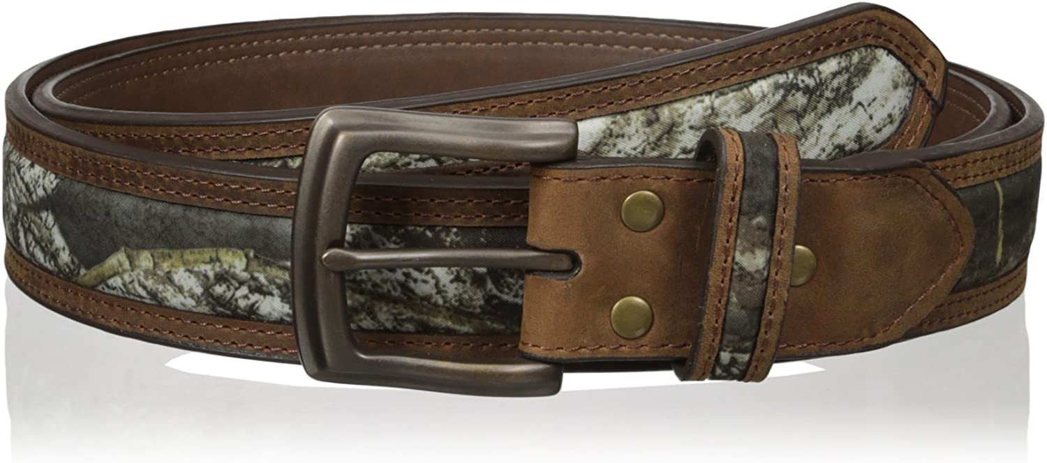 Nocona Men's Mossy Oak Camo Center Inlay Leather Belt eBay