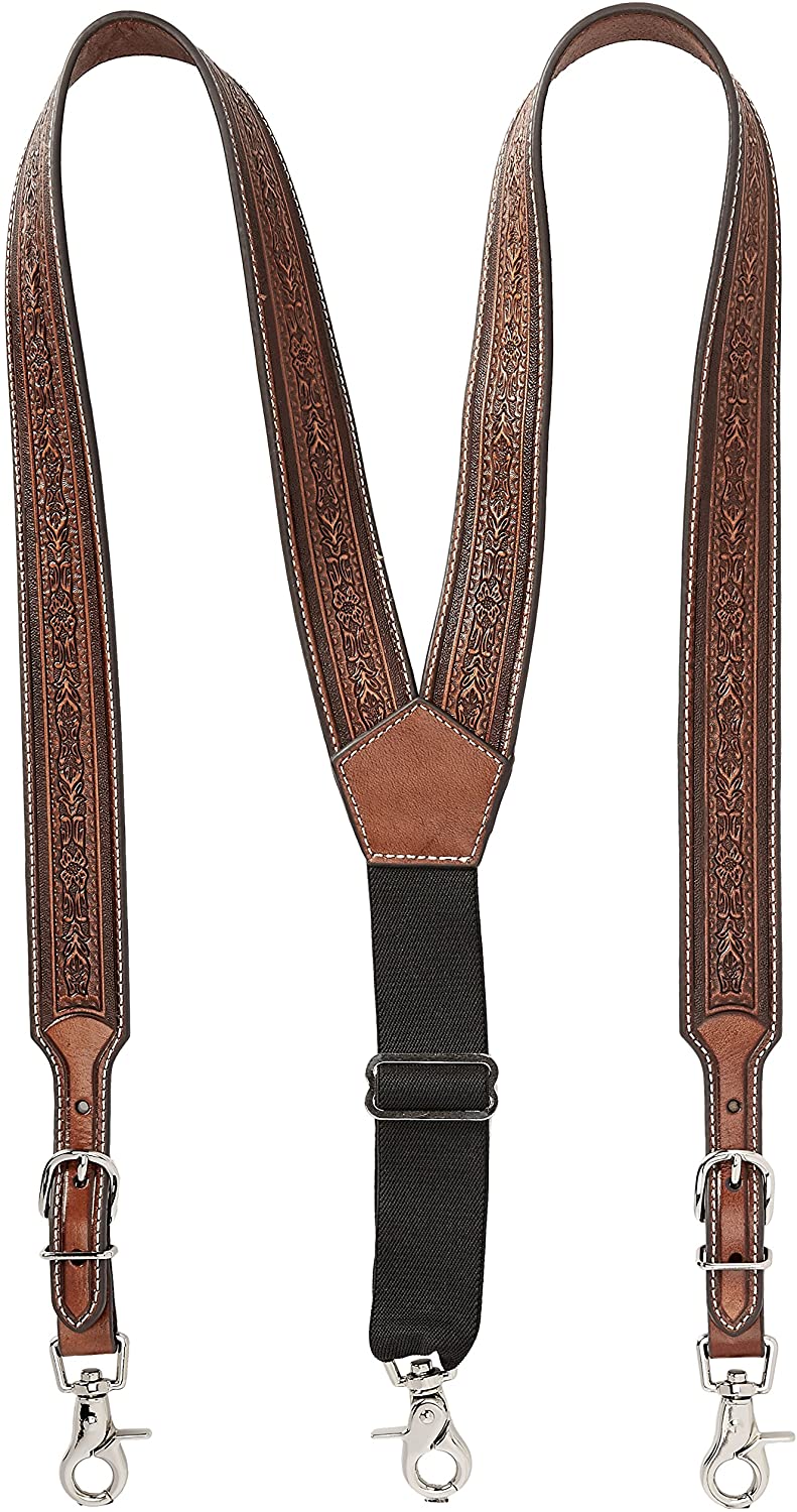 ebay leather suspenders