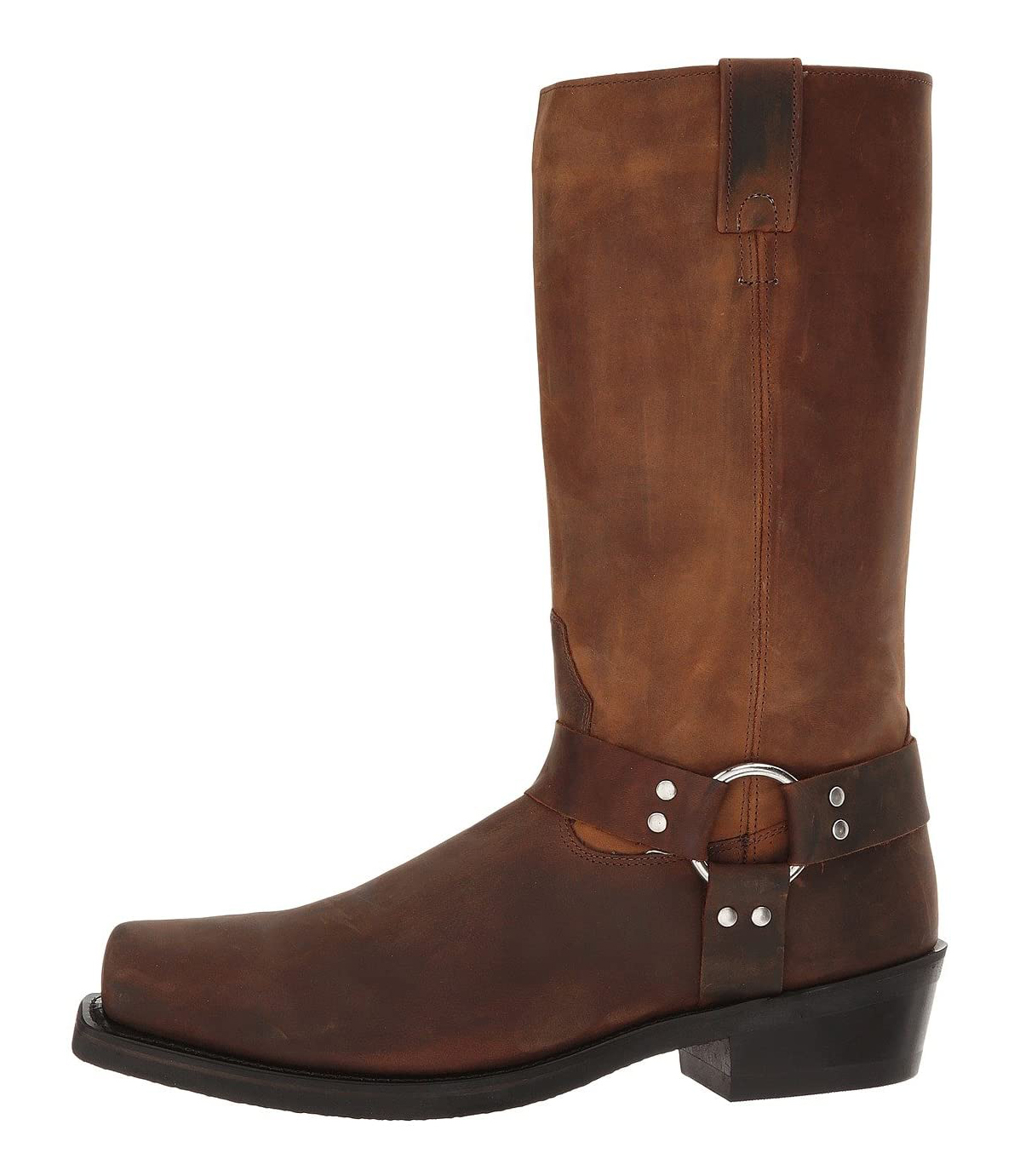 Old West Mens Western Leather Harness Boots eBay