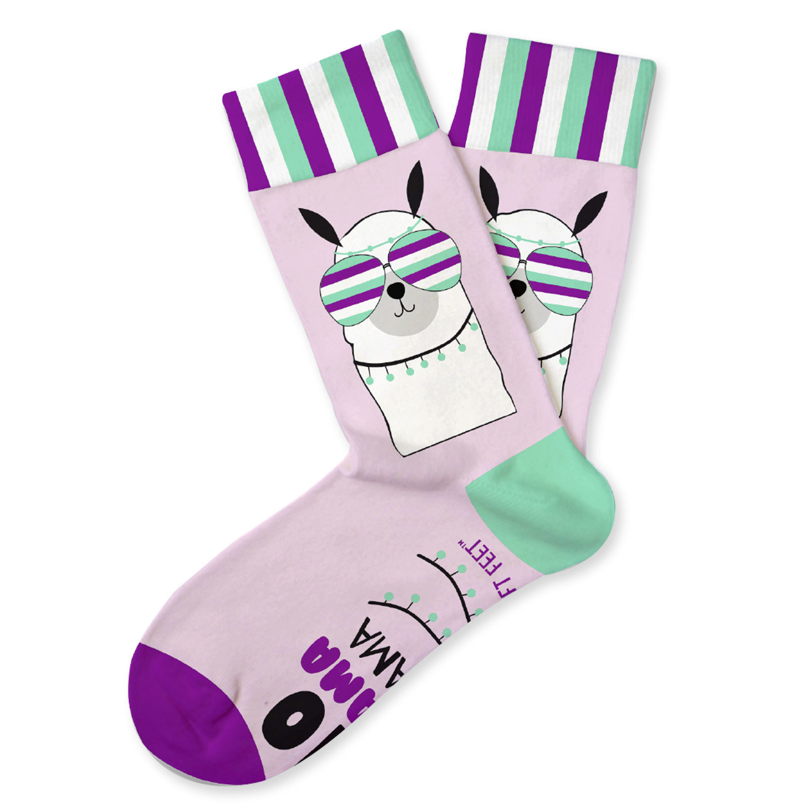 Two Left Feet Printed Kid Sock, Big Feet - Picture 21 of 26