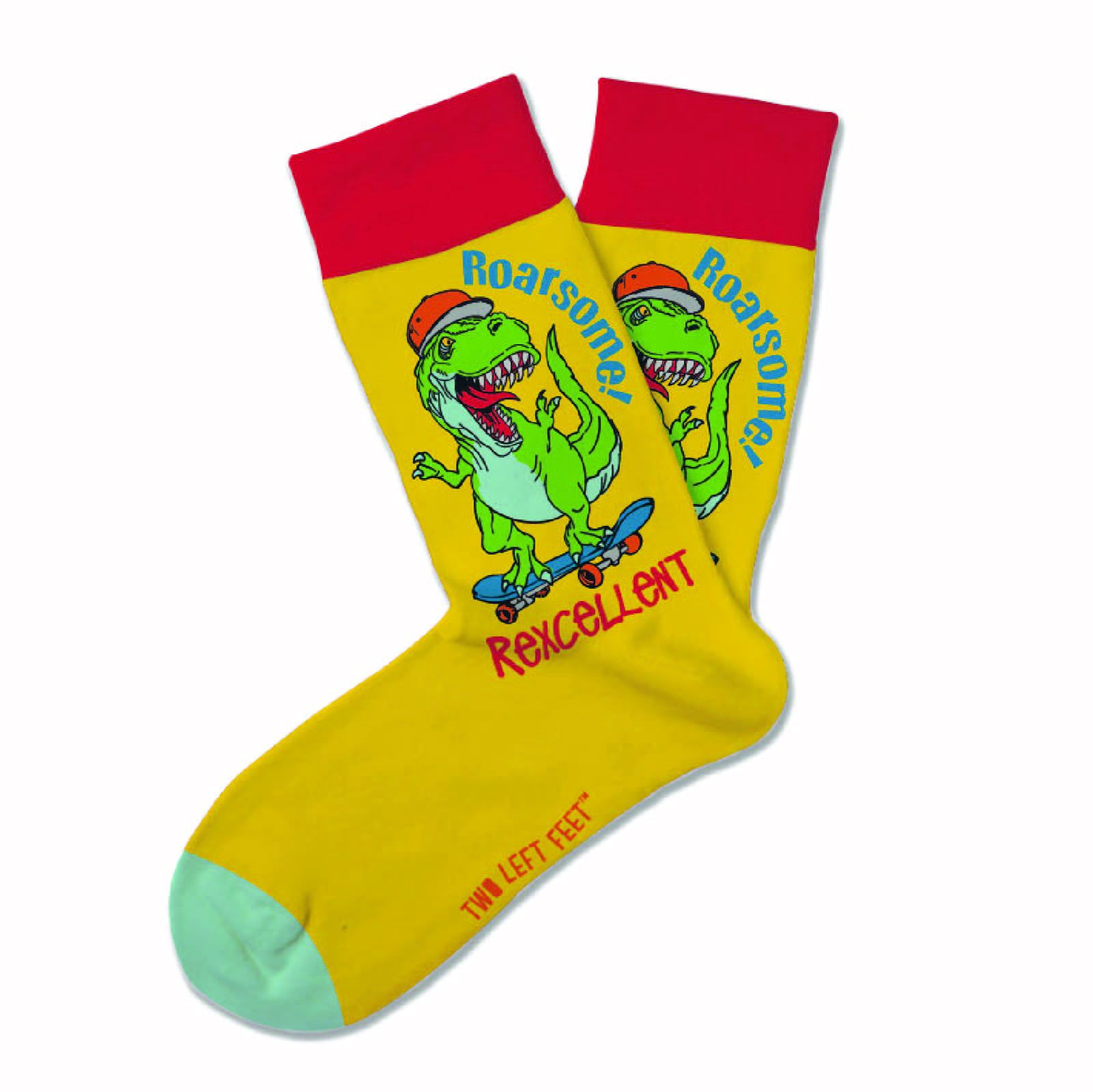 Two Left Feet Printed Kid Sock, Big Feet - Picture 24 of 26