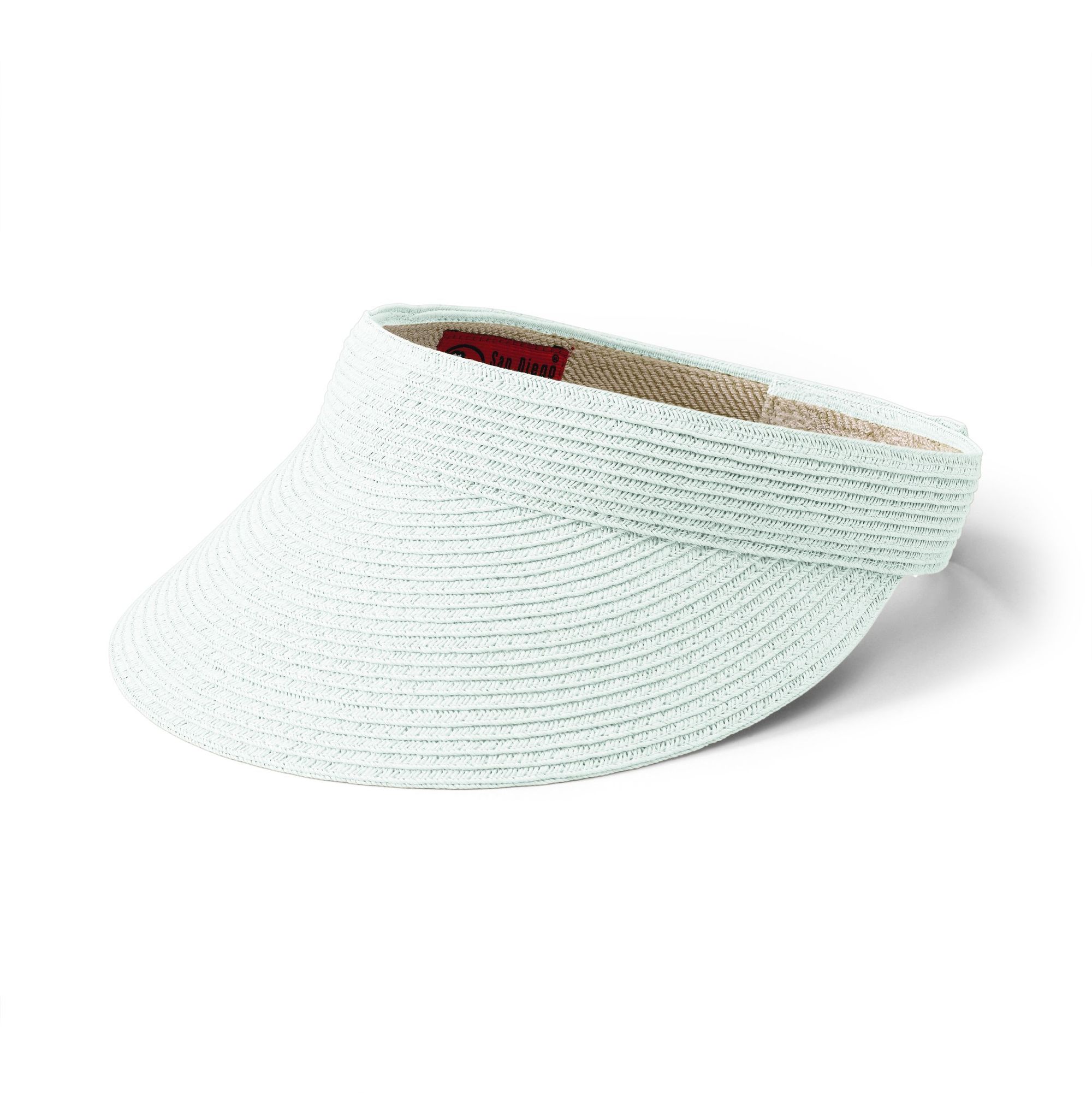 Para mujer San Diego Hat Company visera ultratrenzada ala pequeña UBV003 - Imagen 12 de 12