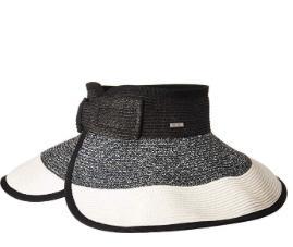 Visera enrollable para mujer San Diego Hat Company con cierre de arco UBV038 upf50+ - Imagen 7 de 8
