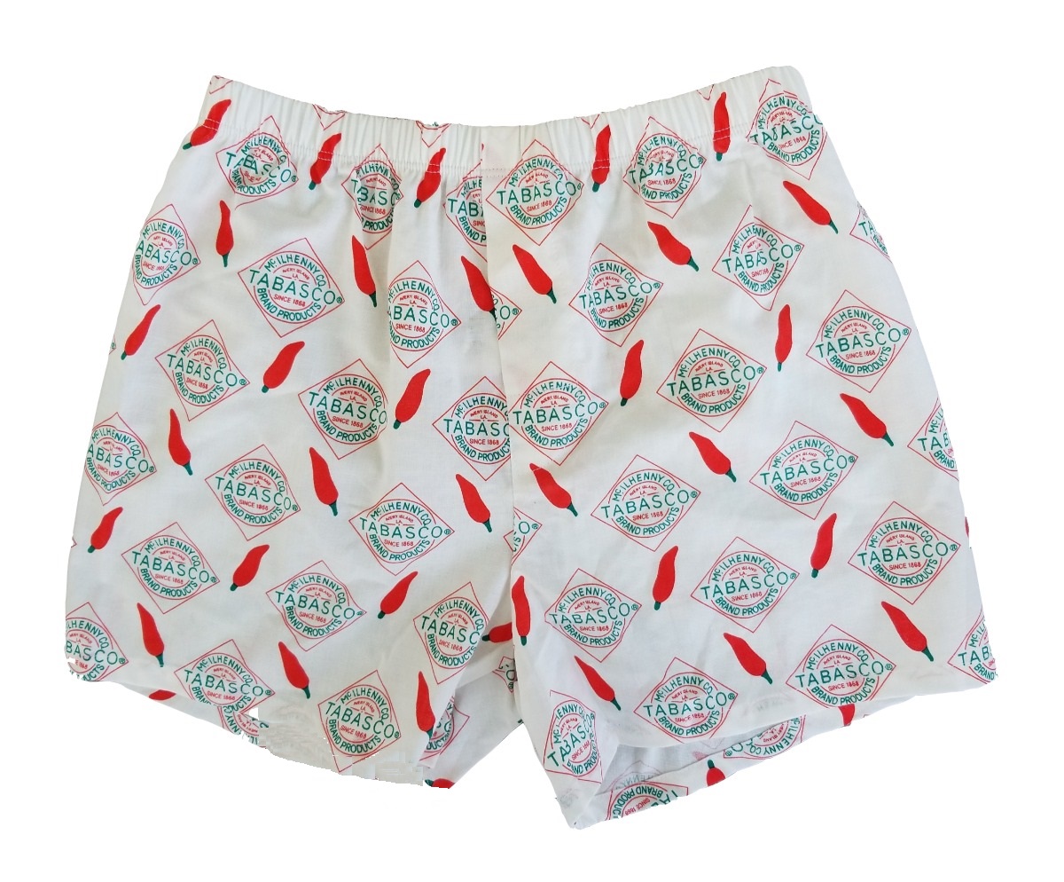 TABASCO Youth Cotton Boxers Diamond Logo & Chili Peppers 100% Cotton Made in USA - Picture 4 of 5