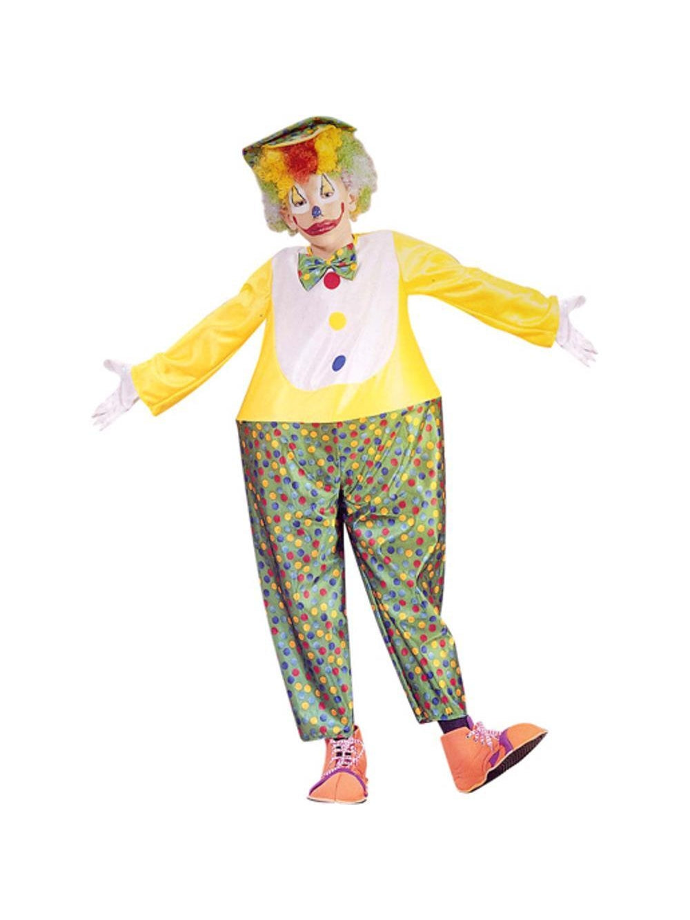 Child Hooped Baggy Clown Costume - Bild 1 von 1