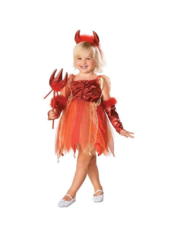 Childs Little Devil Girl Costume - 第 2/2 張圖片