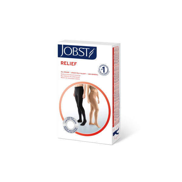 JOBST Relief Compression Stockings 15-20 mmHg Waist High Closed Toe Petite - Picture 25 of 30