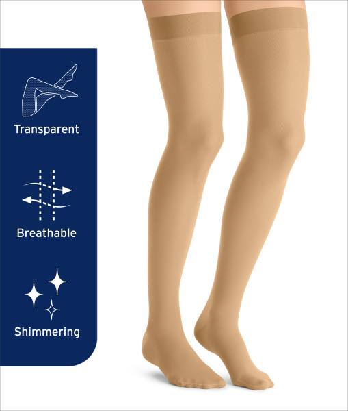 JOBST Women's Ultrasheer SoftFit Knee High Classic 20-30 mmHg Closed Toe - Picture 12 of 32