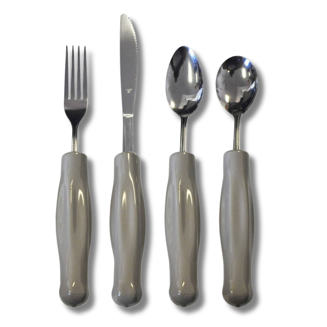 Kinsman Adult Weighted Utensils – Gray