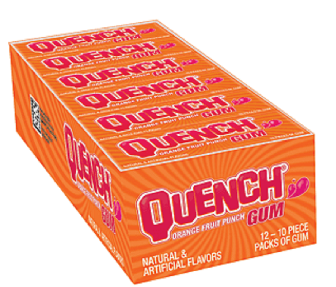 Quench Gum Twelve 10 Piece Packs Orange and Fruit Flavor 170145t for sale online eBay