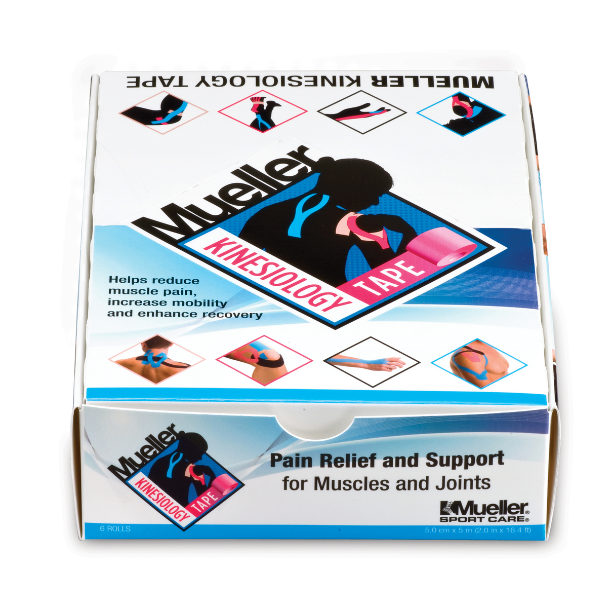 Mueller Kinesiology Tape, 2" x 16.4' (5cm x 5m) (shrinkwrapped) - Picture 16 of 26