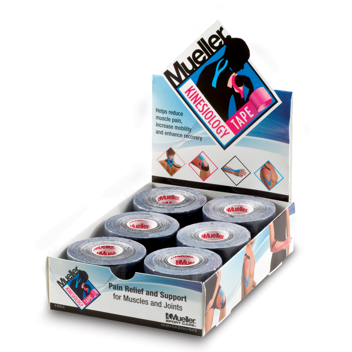 Mueller Kinesiology Tape, 2" x 16.4' (5cm x 5m) (shrinkwrapped) - Picture 20 of 26