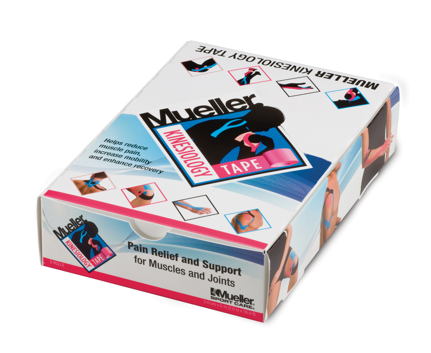 Mueller Kinesiology Tape, 2" x 16.4' (5cm x 5m) (shrinkwrapped) - Picture 25 of 26