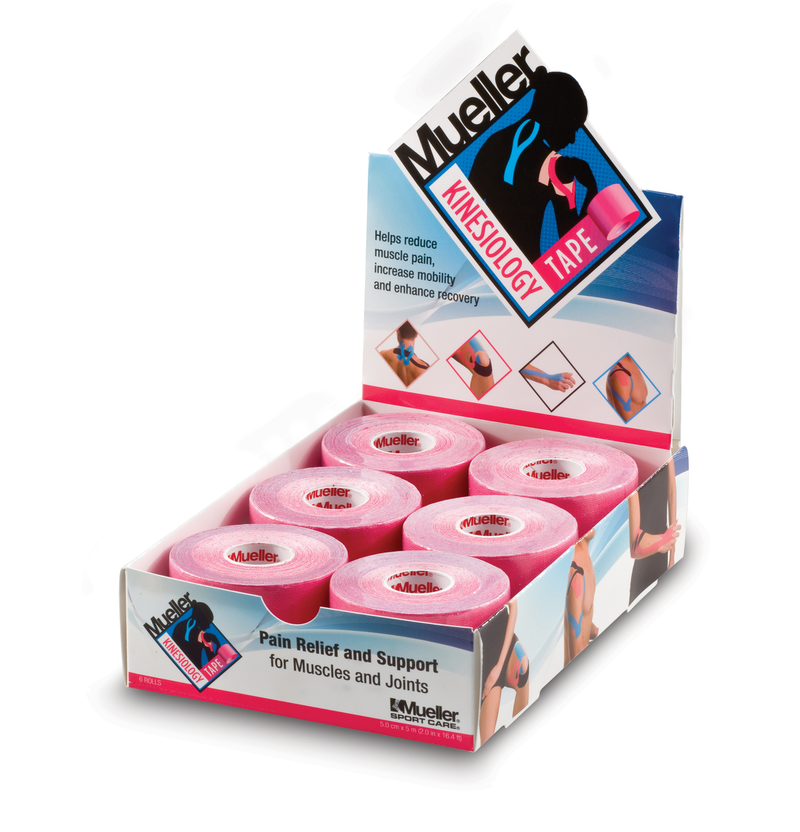 Mueller Kinesiology Tape, 2" x 16.4' (5cm x 5m) (shrinkwrapped) - Picture 22 of 26