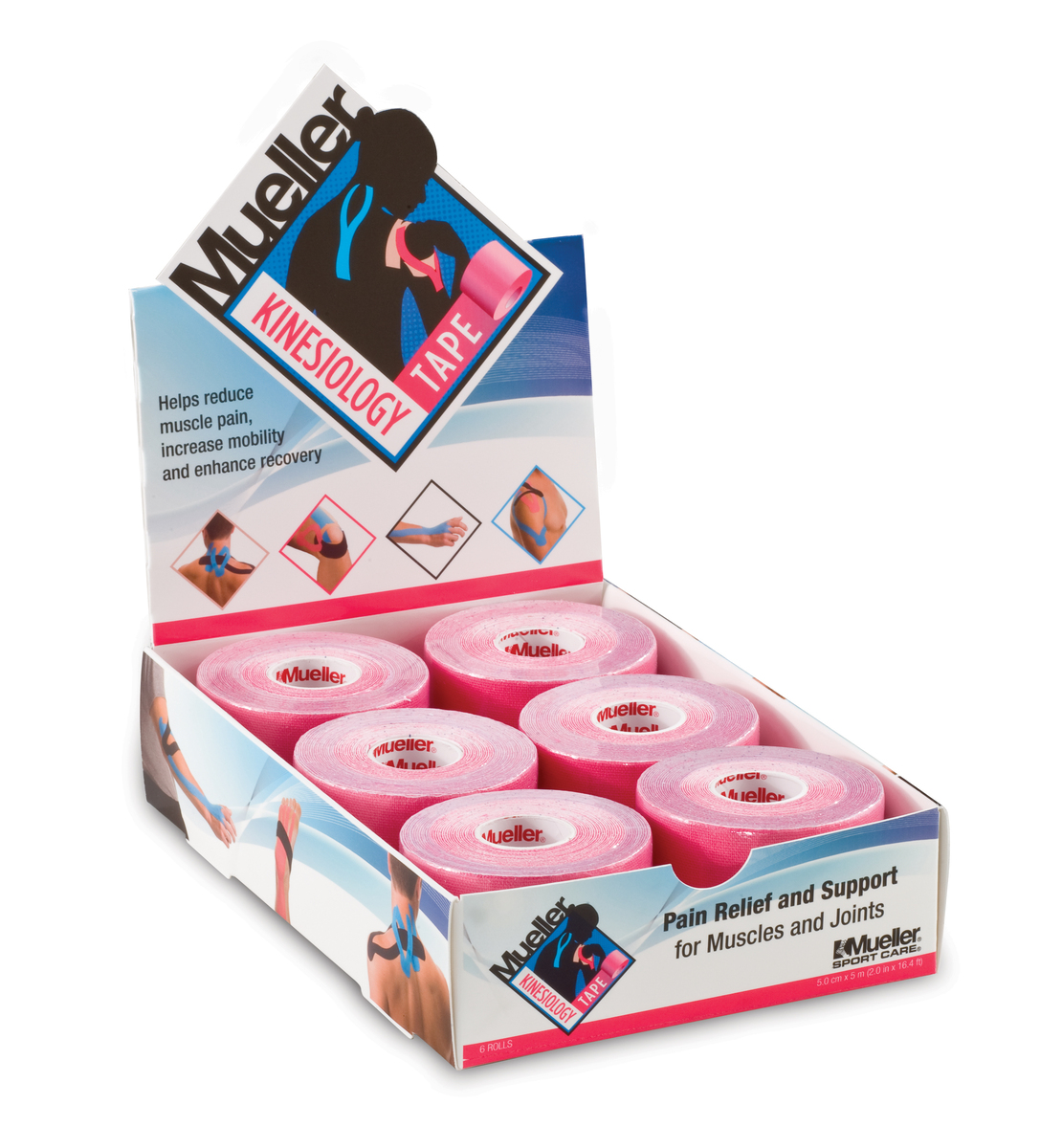 Mueller Kinesiology Tape, 2" x 16.4' (5cm x 5m) (shrinkwrapped) - Picture 23 of 26