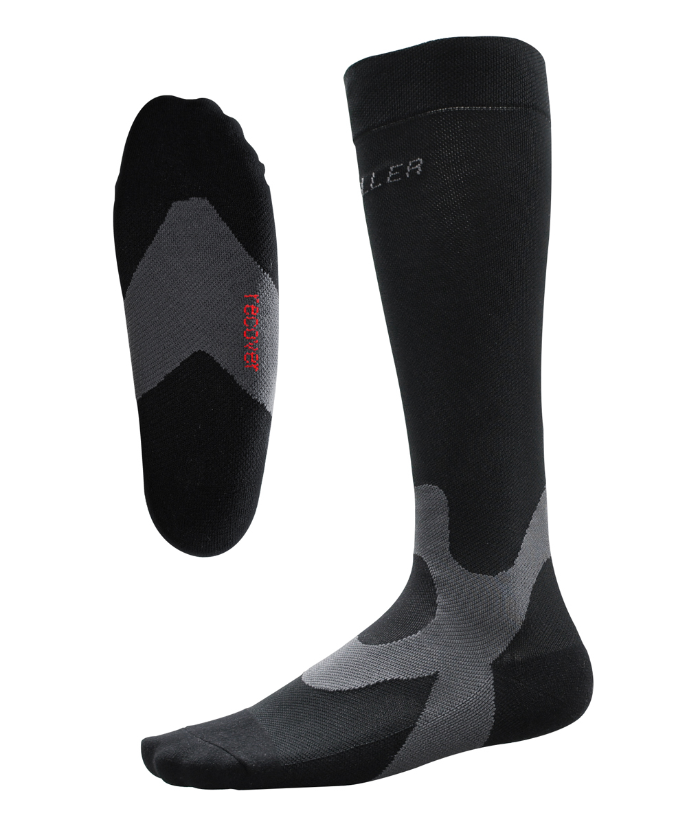 Mueller Black Graduated Compression Recovery Socks - 1 pair