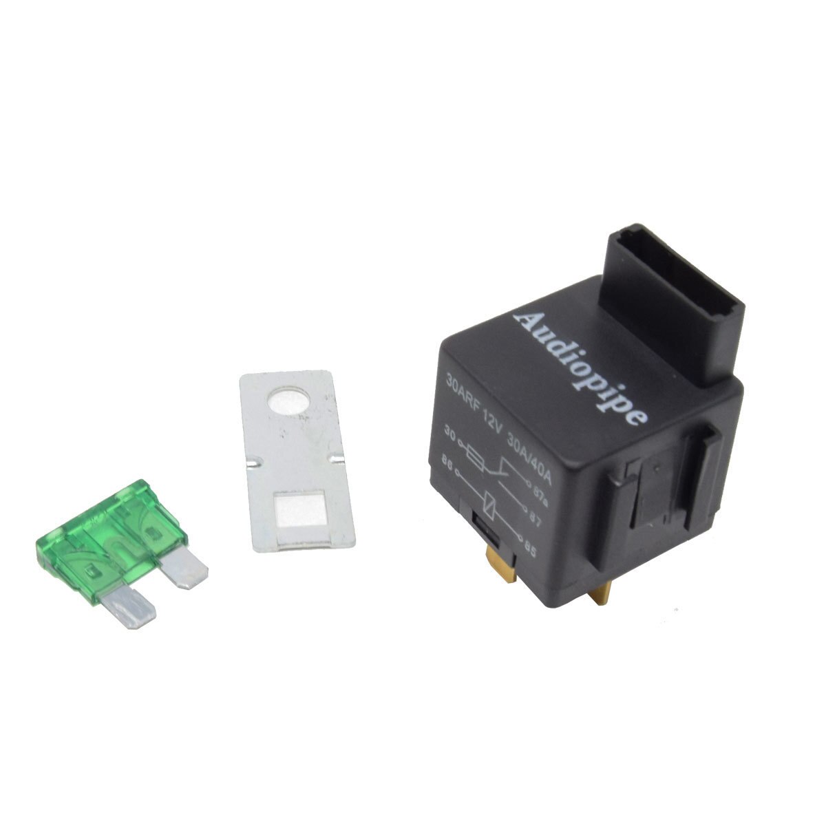 5Pack 12V 5Pin Relay with Built in Fuse 30A/40A Auto Metal Mounting