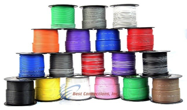 6 Rolls 100/' Feet 14 GA Gauge Primary Remote Wire Auto Power Cable Stranded