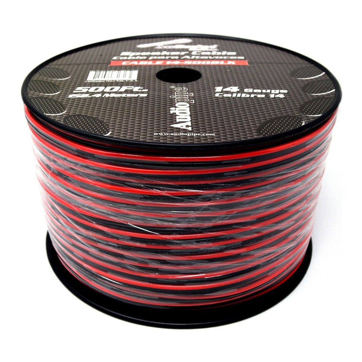 Audiopipe 14 Gauge 500 Feet Red Black Speaker Wire Zip Cable 12 Volt