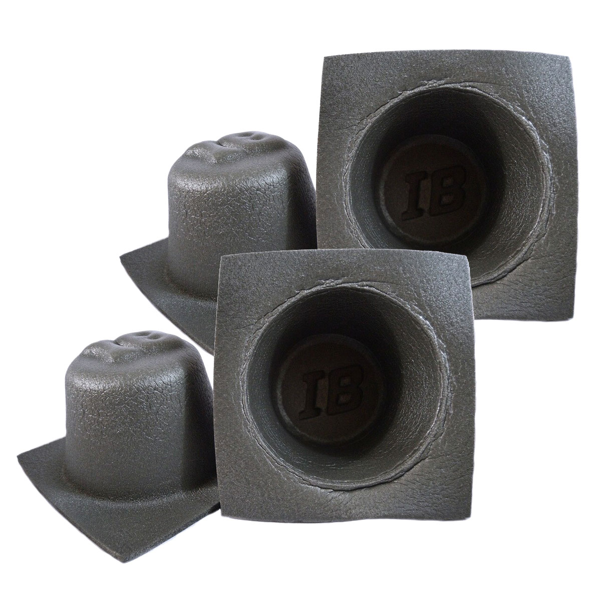 2 Pairs 6.5" Acoustic Speaker Baffles Fitted Foam by Install Bay