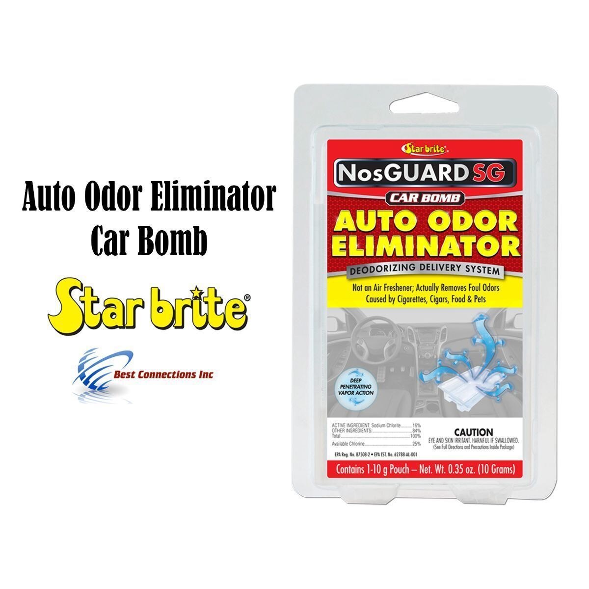 Auto Odor Eliminator Control System Car Bomb Star Brite