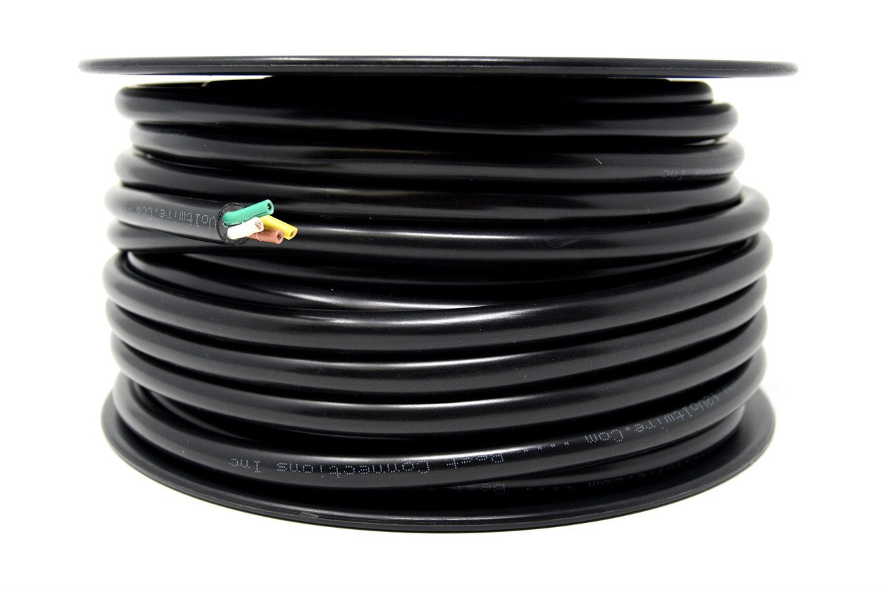 4 Way Trailer Wire Harness 14GA 100ft Insulated Stranded Cable Copper