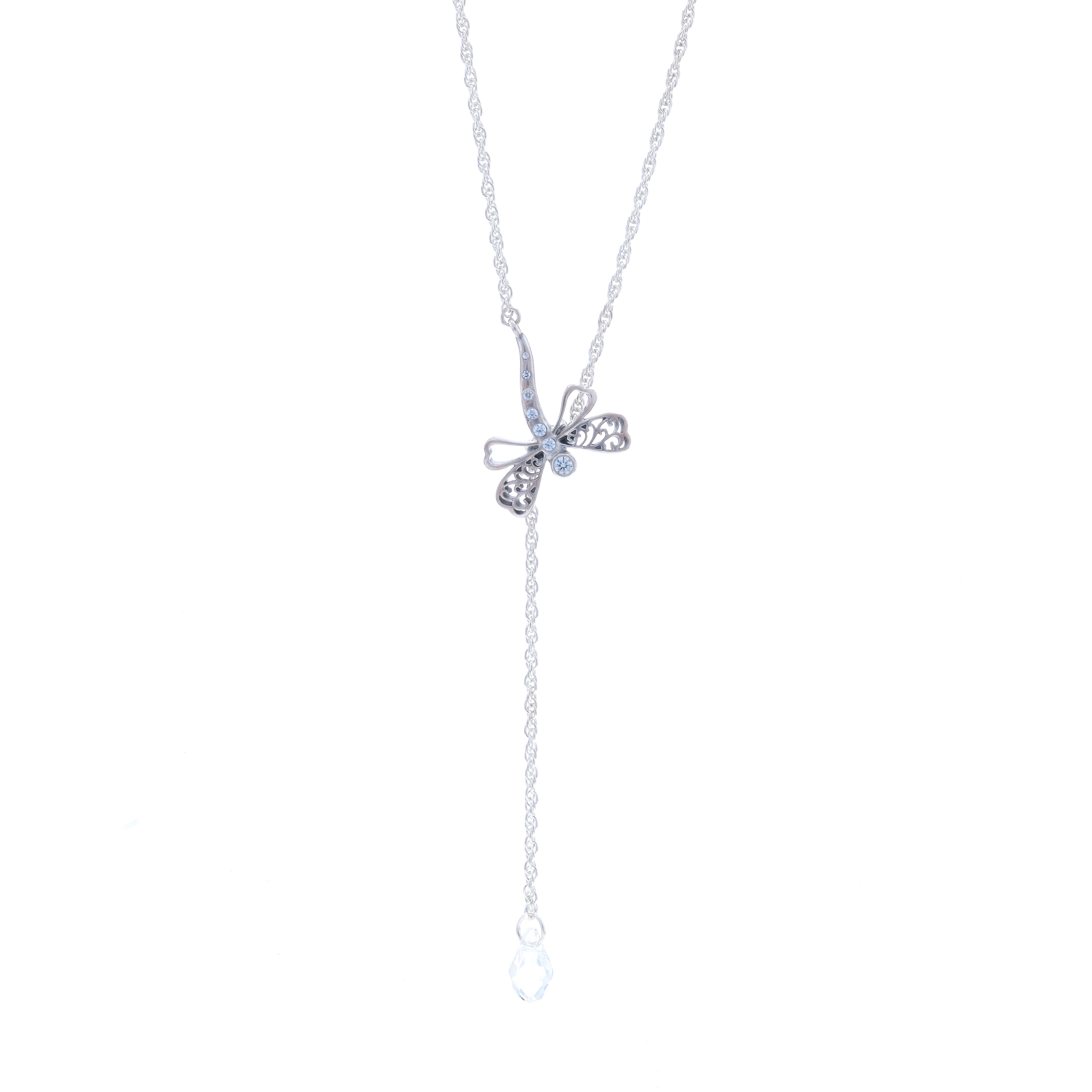 最終決算 Pandora Dreamy Dragonfly Lariat Necklace Sterling Silver 925 アクセサリー