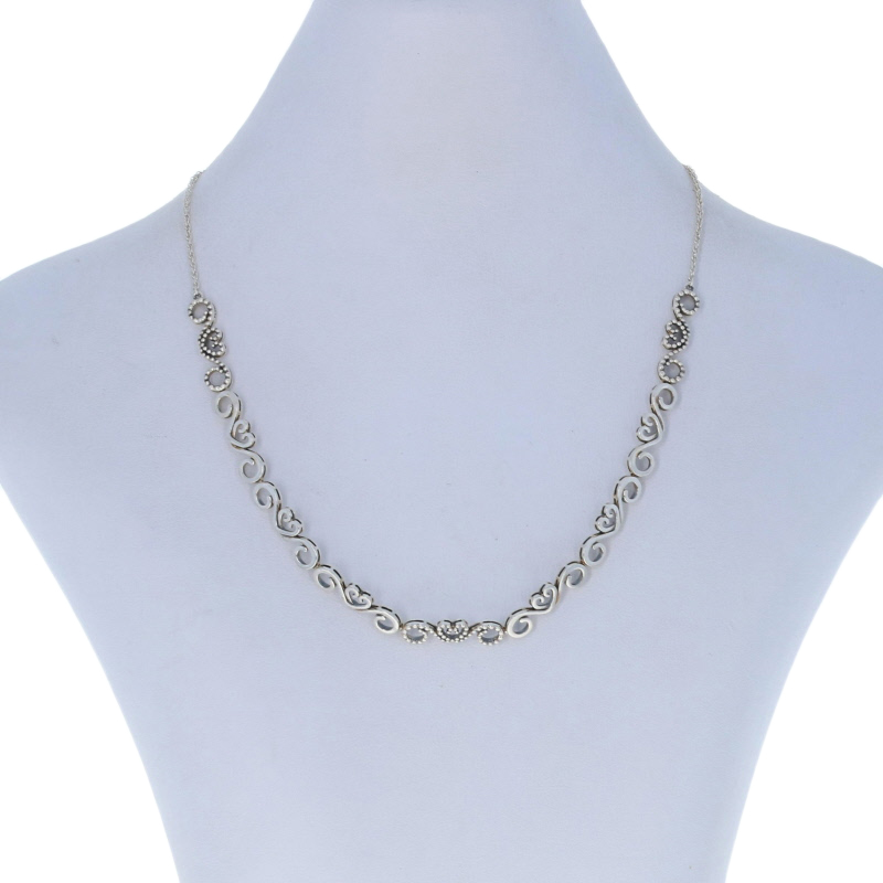 heart swirls choker necklace