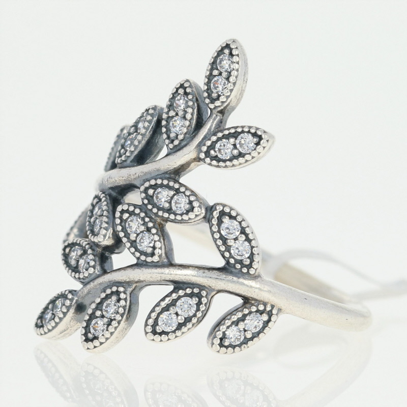 anello pandora foglie scintillanti anello pandora foglie scintillanti