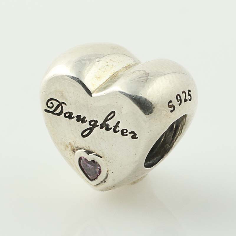 Abalorio Charm Corazón y Infinito para Pulsera Plata de Ley con bolso Nuevo.