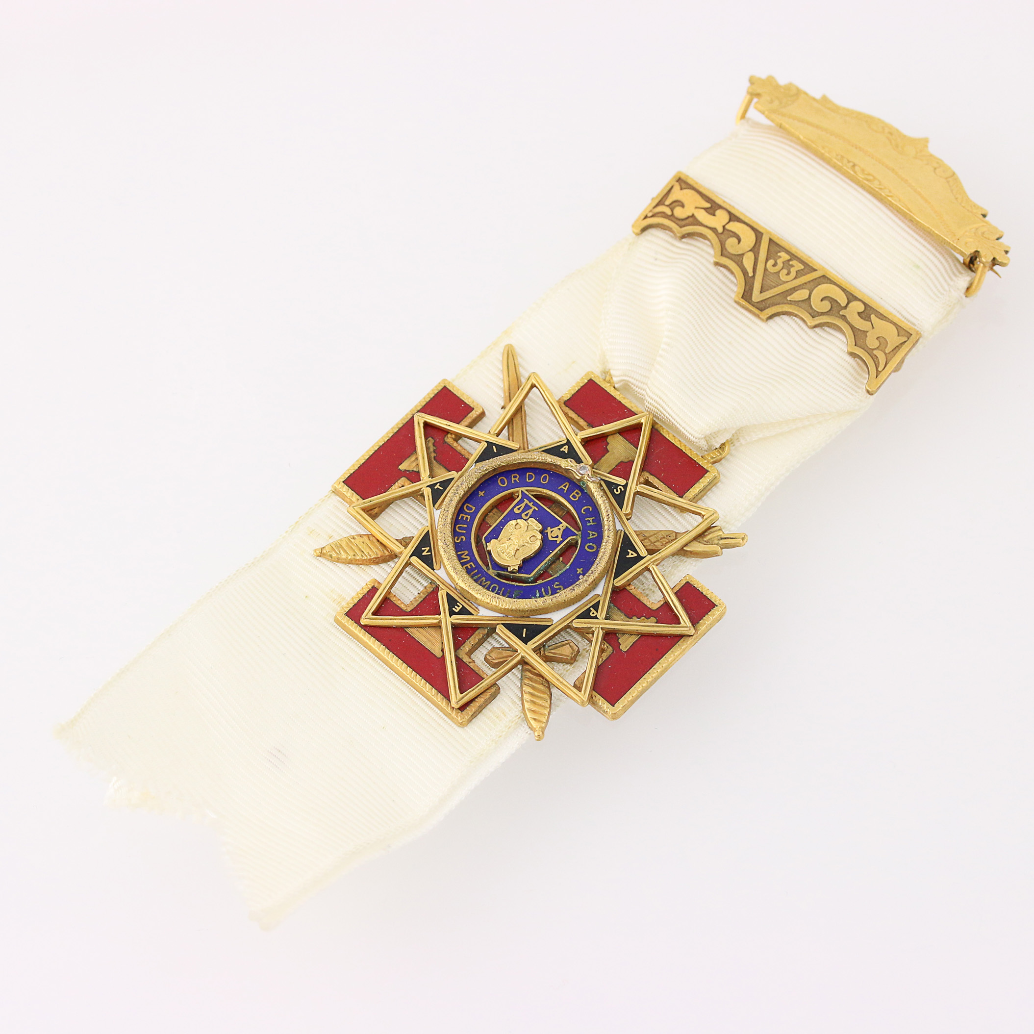 33rd Degree Master Mason Medal Gold Filled Scottish Rite Blue Lodge