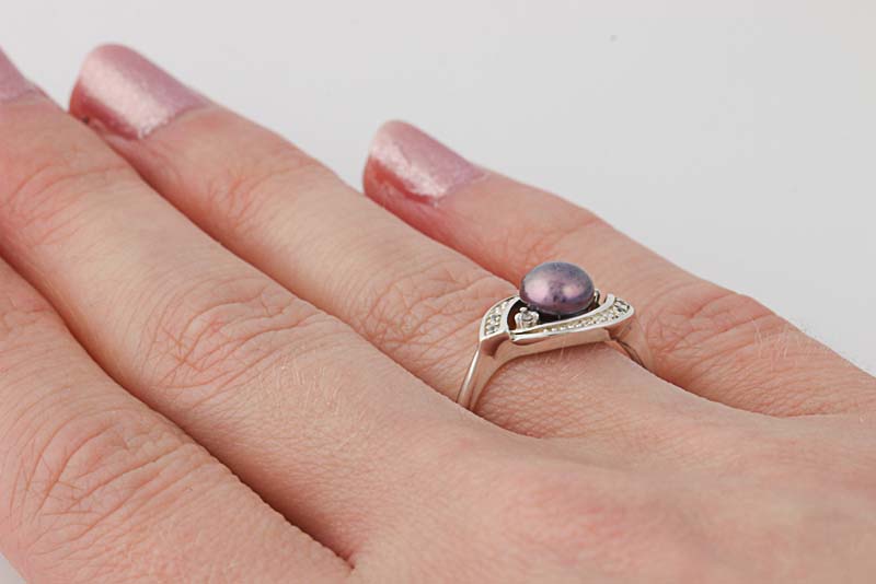 Nvc Silver Pearl Ring Nvc Silver Pearl Ring