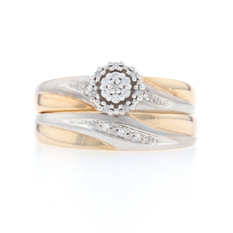 Keepsake Diamond Wedding Ring Set Yellow Gold 10k Single