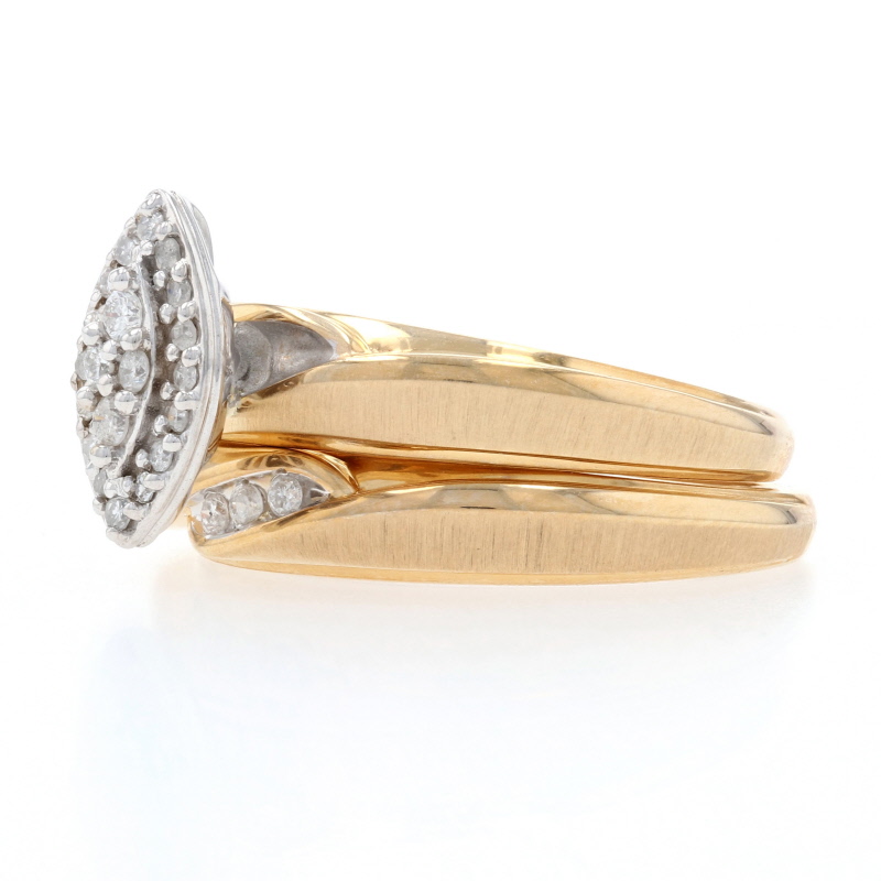 Keepsake Diamond Wedding Rings Yellow Gold 10k Round