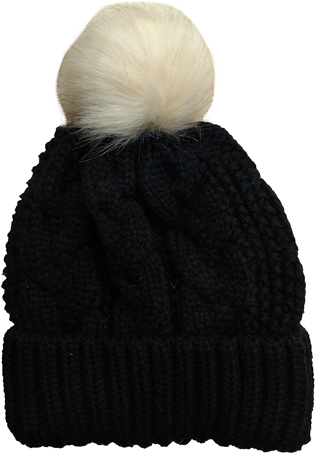 winter cable knit hat