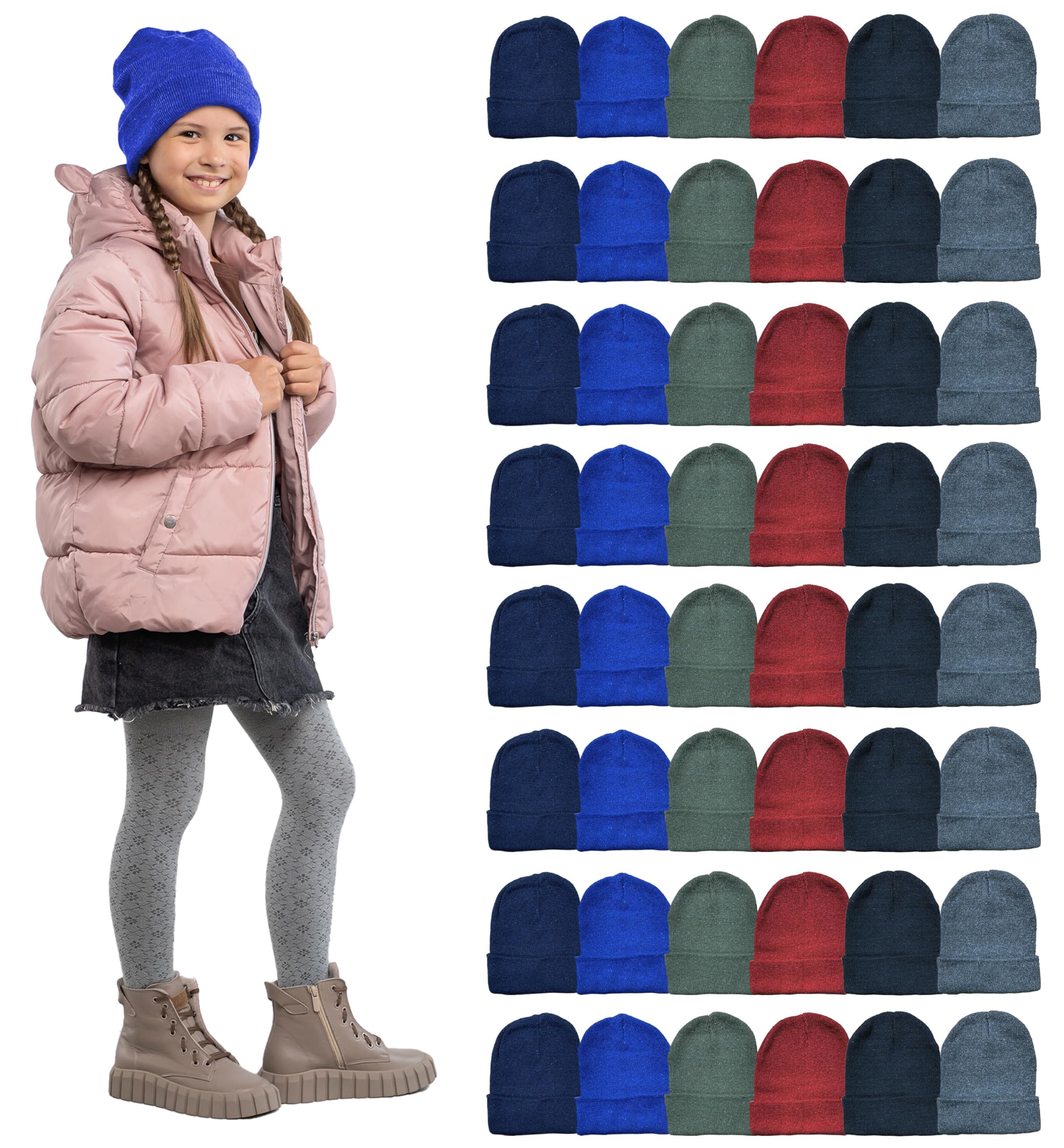 Yacht & Smith Wholesale Bulk Winter Thermal Beanies Skull Caps,Unisex - Picture 69 of 167