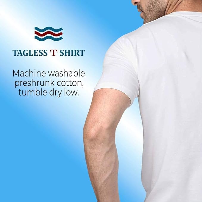 BILLIONHATS 12 Pk Wholesale Men's Cotton T-Shirt Bulk Big Tall Short Sleeve Tees - Picture 36 of 63