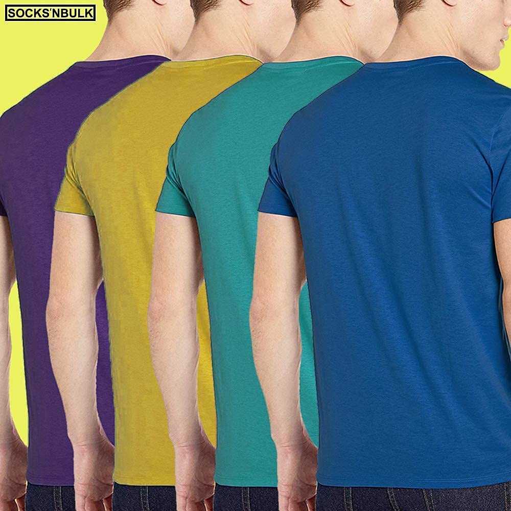 BILLIONHATS 12 Pk Wholesale Men's Cotton T-Shirt Bulk Big Tall Short Sleeve Tees - Picture 50 of 63
