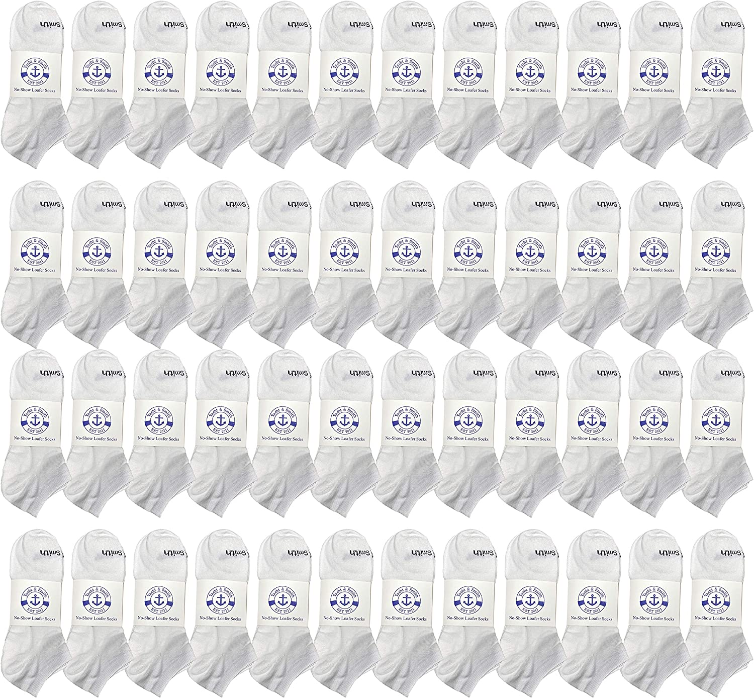 BILLIONHATS 48 Pairs of Wholesale Kid's 97% Cotton Shoe Liner Training Socks 6-8 - Picture 17 of 19