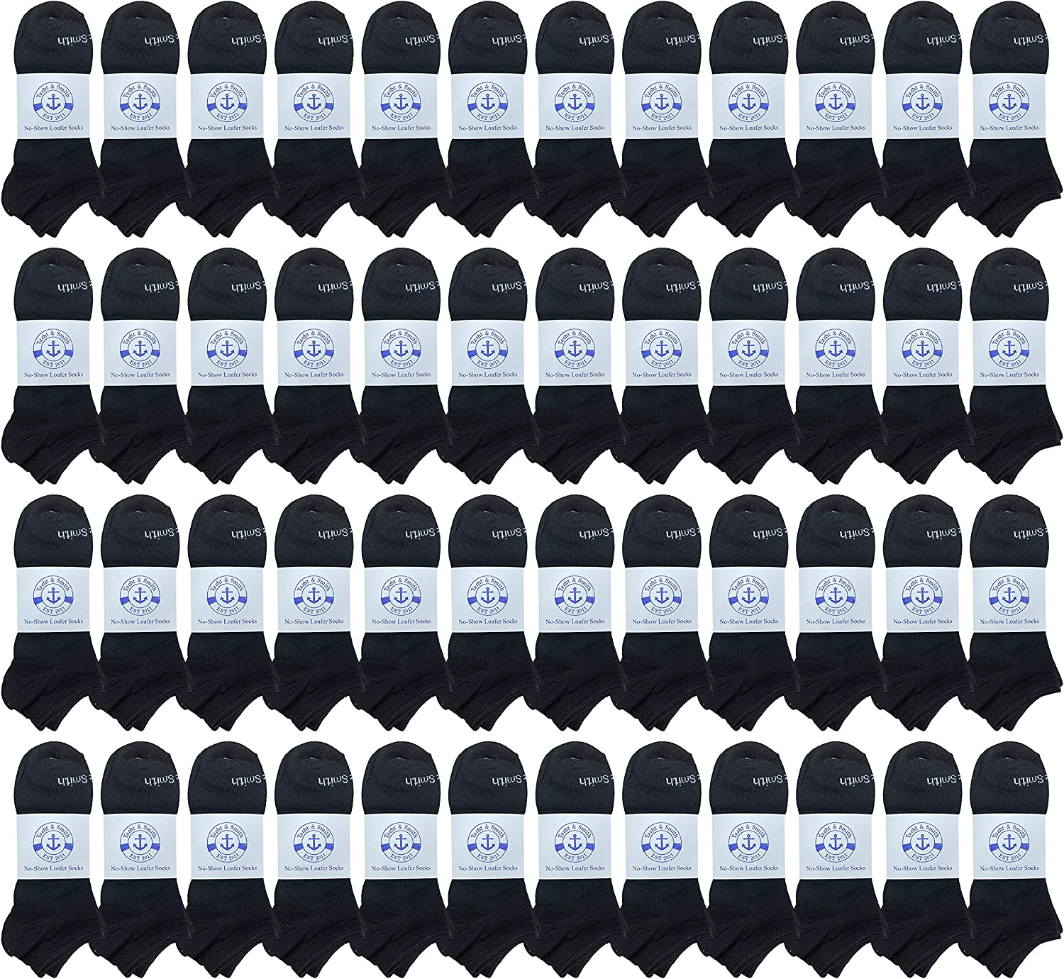 BILLIONHATS 48 Pairs of Wholesale Kid's 97% Cotton Shoe Liner Training Socks 6-8 - Picture 14 of 19