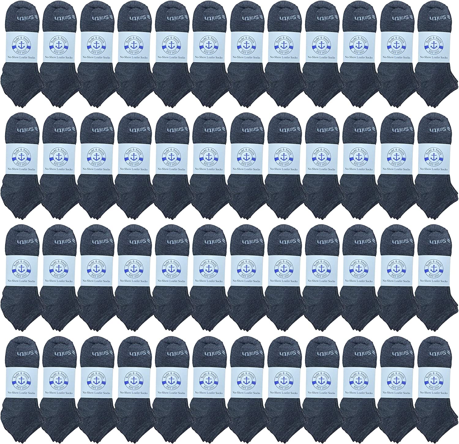 BILLIONHATS 48 Pairs of Wholesale Kid's 97% Cotton Shoe Liner Training Socks 6-8 - Picture 11 of 19