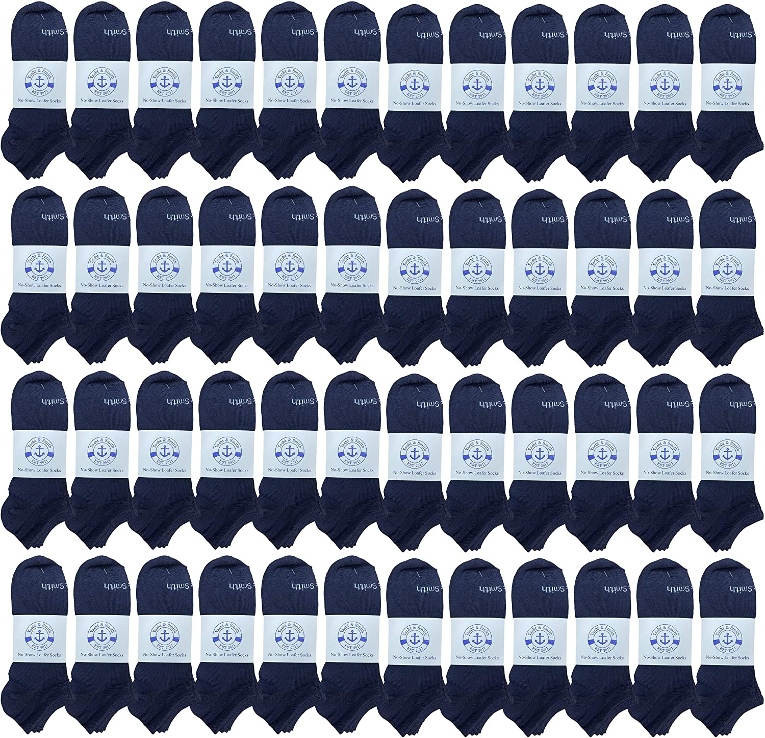 BILLIONHATS 48 Pairs of Wholesale Kid's 97% Cotton Shoe Liner Training Socks 6-8 - Picture 8 of 19