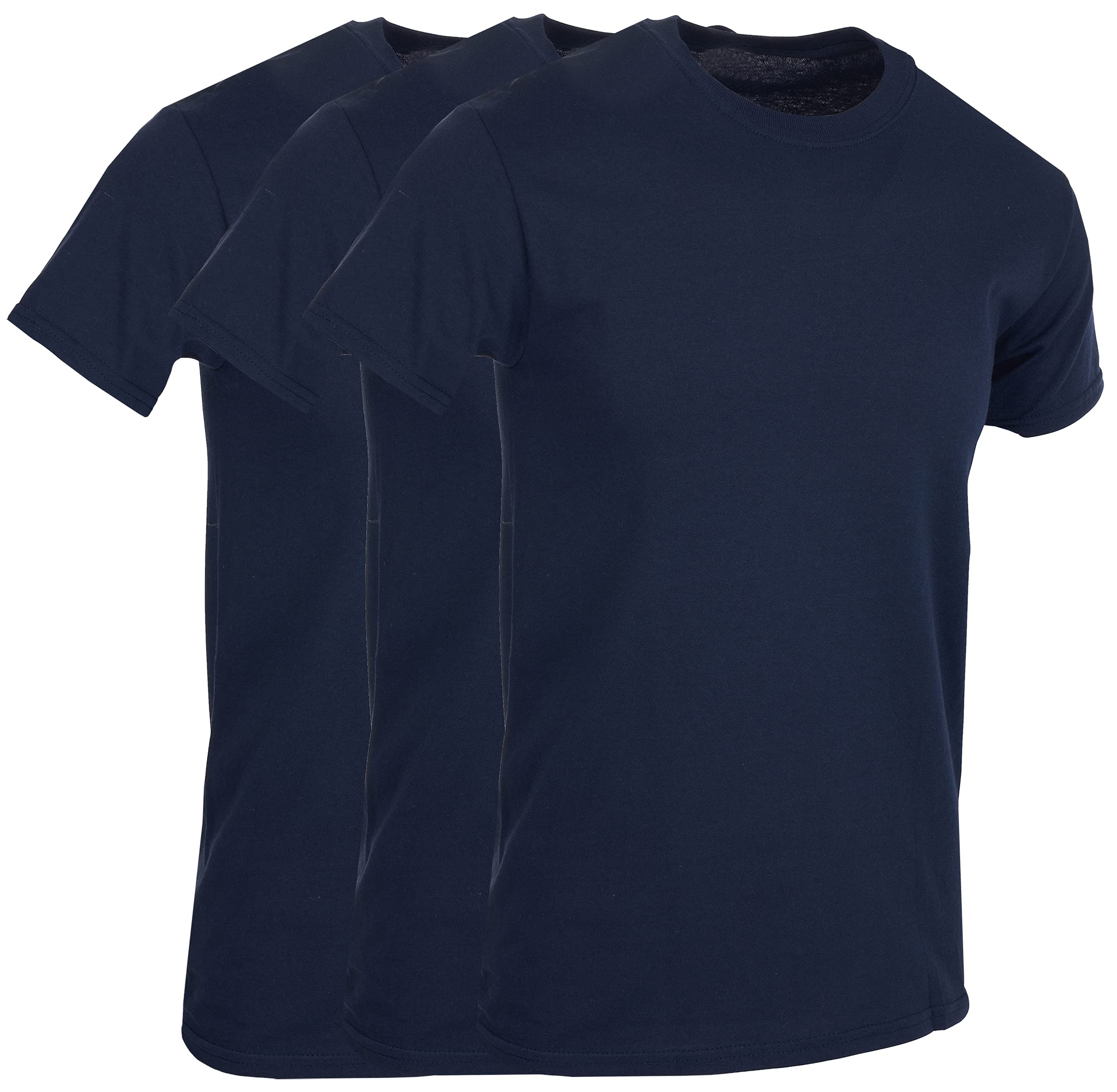 BILLIONHATS 12 Pack Men's Solid Colors Cotton T-Shirts Short Sleeve Lightweight - Picture 30 of 77